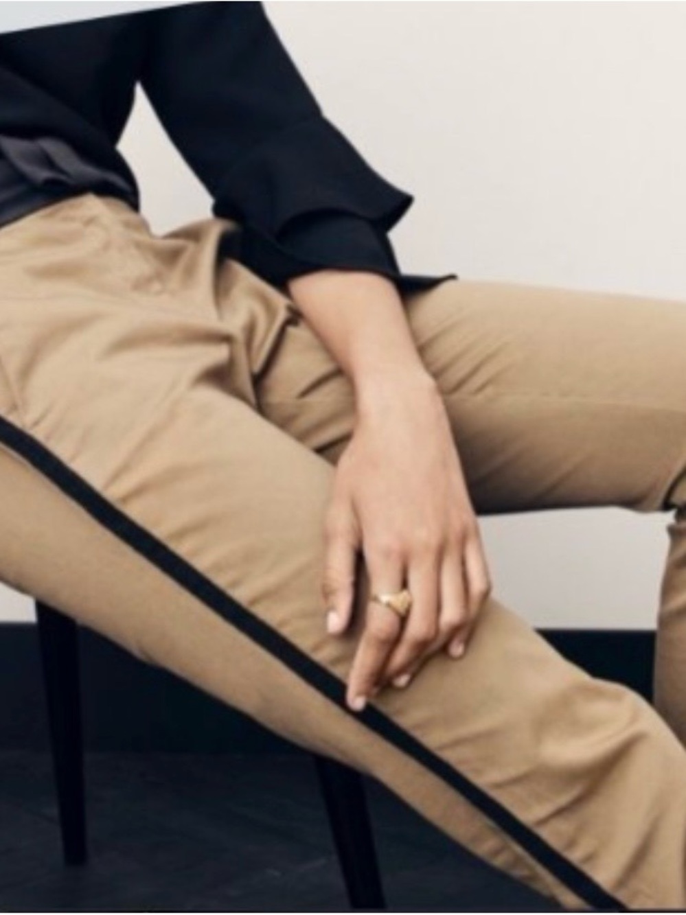 J Crew Cameron Bow tuxedo stripe pants